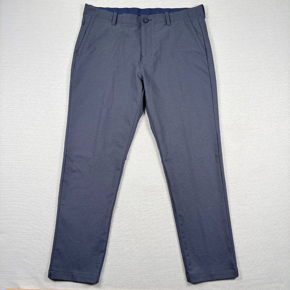 Tommy Bahama On Par Flat Front Pants Mens Size 36x30 Blue Polyester